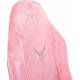 Кресло игровое Knight N1 Fabric розовый Velvet 36 с подголов. крестов. металл. Фото товара с разных ракурсов.