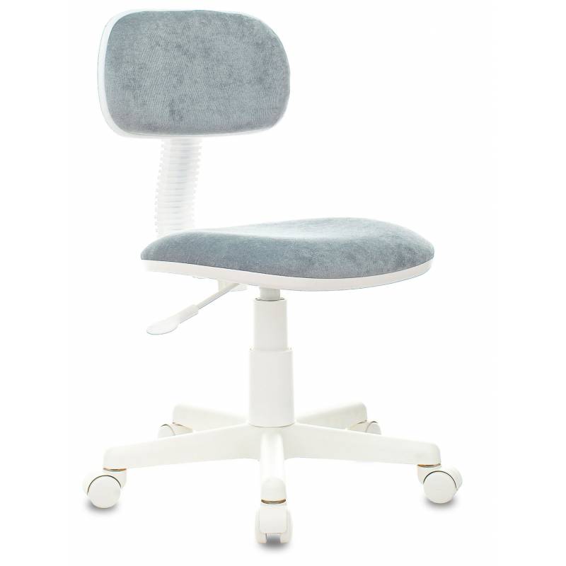 Кресло детское Бюрократ CH-W201NX серо-голубой Light-28 крестов. пластик белый пластик белый главное фото