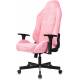 Кресло игровое Knight N1 Fabric розовый Velvet 36 с подголов. крестов. металл. Фото товара с разных ракурсов.