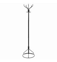 Вешалка-стойка "Ажур-2", 1,89 м, основание 46 см, 5 крючков, металл, черная