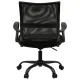 Кресло  "Cargo MG-391", до 130 кг, пятилучие металлическое, ткань/сетка, черное. Фото товара с разных ракурсов.