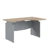 Стол письменный эргономичный OCET 149(R) Дуб Сонома светлый/Металлик 1400x860x750